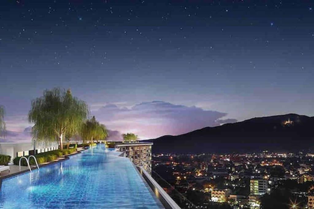 Astra Sky River无边泳池奢华温馨97㎡大三卧山景套房 Chiang Mai Eksteriør bilde